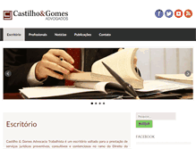 Tablet Screenshot of castilhoegomes.com.br